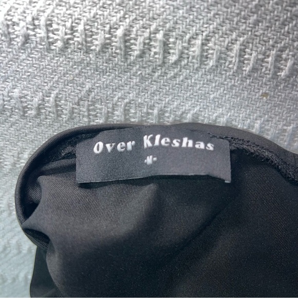 Womens Y2K Mini Skirt Size M Black Coquette Grunge Whimsigoth Lacy - Picture 3 of 6